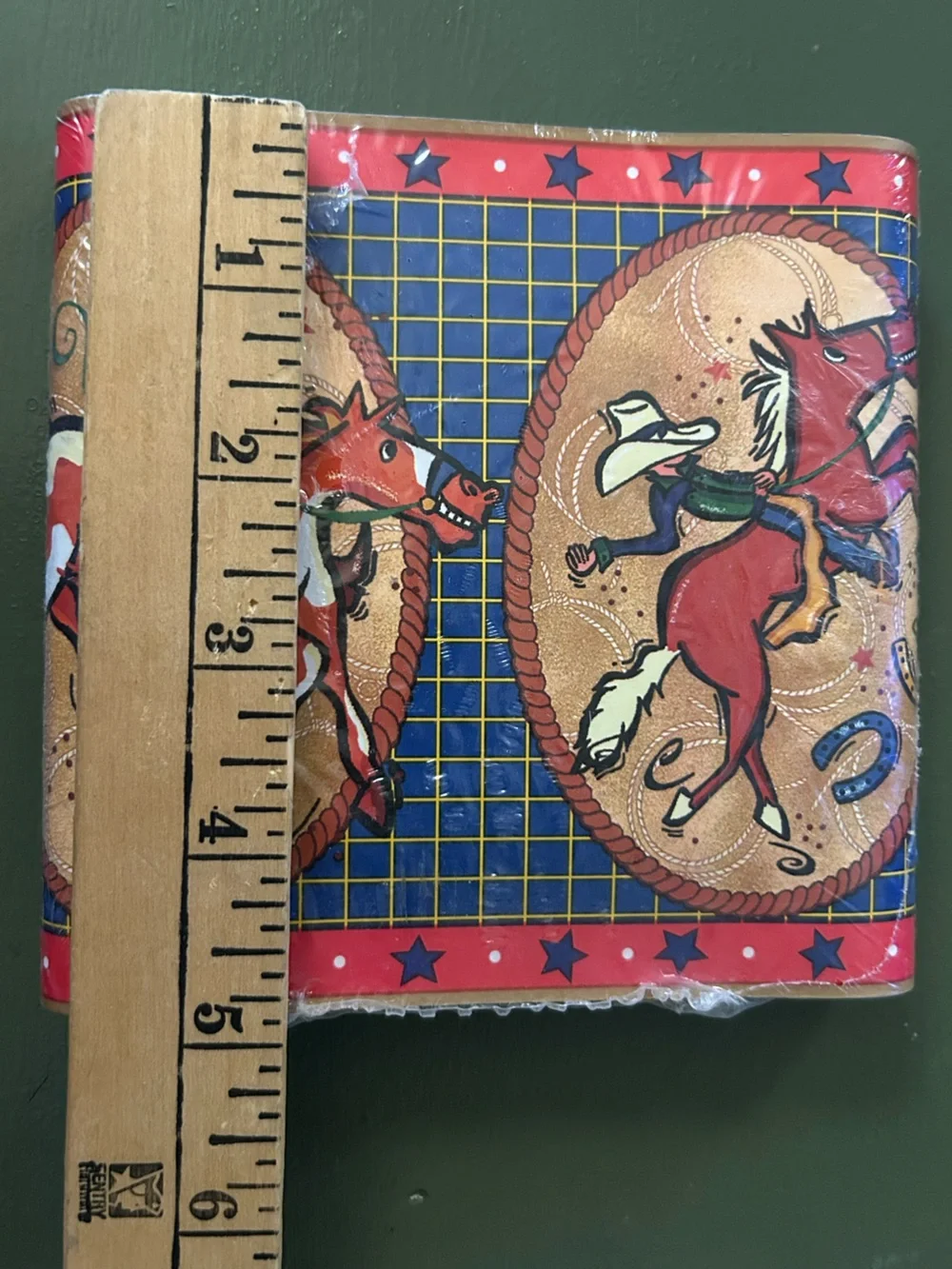RIDE EM ' COWBOY Peel & Stick Wall Border Horses Western Rodeo Set of 4 NEW